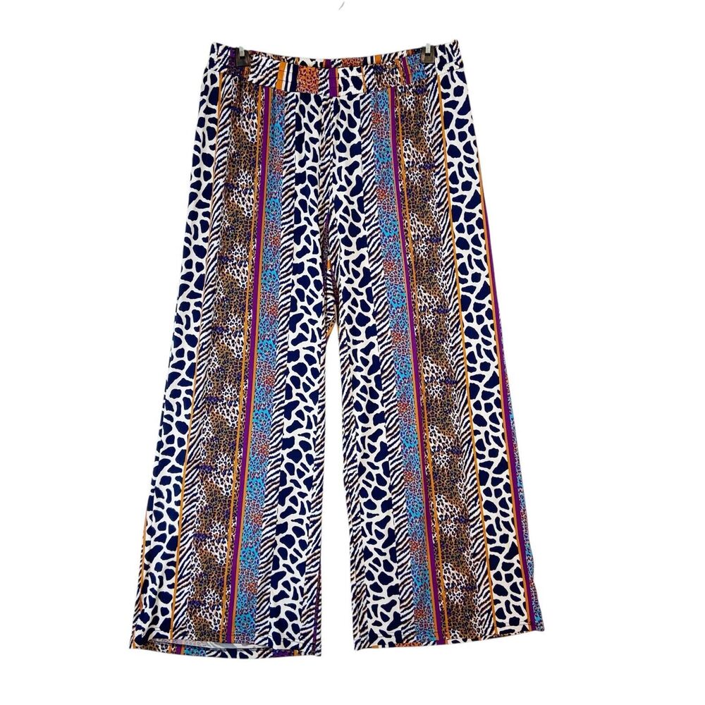 Ashley Stewart Multicolor Wide Leg Pants